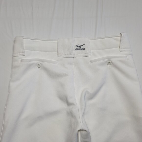 Mizuno Performance Softball Pants Womens Medium Quilted Padding Belt Loop White - Picture 8 of 15